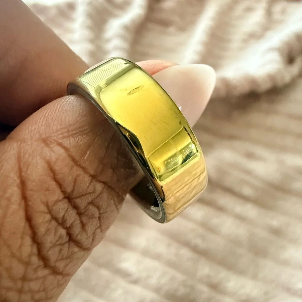 Oura Ring Gen 4 Two-Tone Gold Exterior with Silver Interior (Size 11)